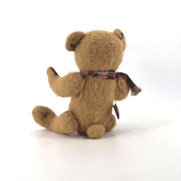 Dan Dee 100th Anniversary Posable Jointed Fuzzy Plush Stuffed Bear Brown 14" - Picture 3 of 5